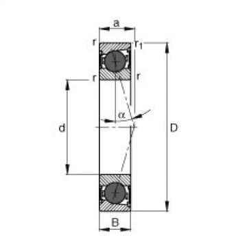 FAG Spindle bearings - HCB7004-C-2RSD-T-P4S