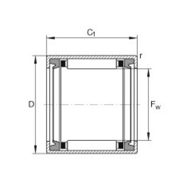 FAG Drawn cup needle roller bearings with open ends - HK3520-2RS