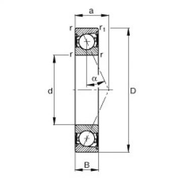 FAG Spindle bearings - B7004-E-2RSD-T-P4S