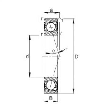 FAG Spindle bearings - B7012-C-2RSD-T-P4S