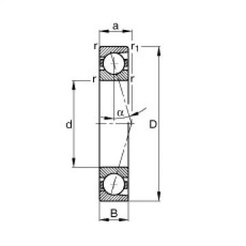 FAG Spindle bearings - B7005-C-T-P4S