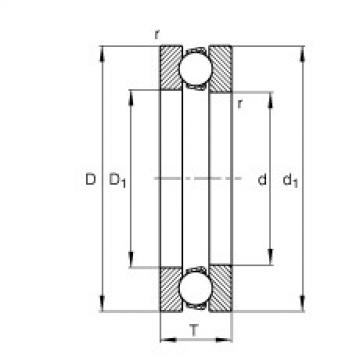 FAG Axial deep groove ball bearings - 51101