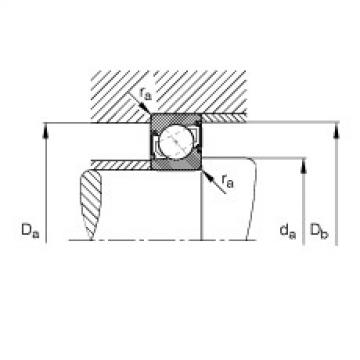 FAG Angular contact ball bearings - 7007-B-XL-2RS-TVP