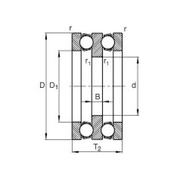 FAG Axial deep groove ball bearings - 52204