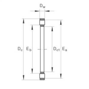 FAG Axial cylindrical roller and cage assembly - K81209-TV