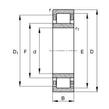 FAG Cylindrical roller bearings - NU319-E-XL-TVP2