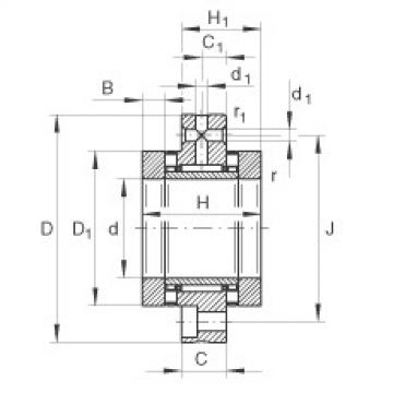 FAG Needle roller/axial cylindrical roller bearings - ZARF2080-TV