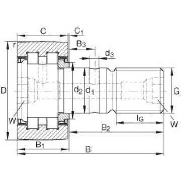 FAG Stud type track rollers - PWKR62-2RS-XL