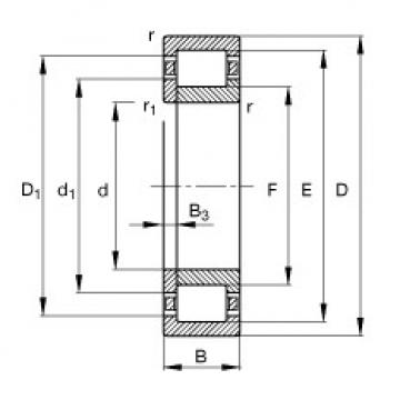 FAG Cylindrical roller bearings - NUP2204-E-XL-TVP2