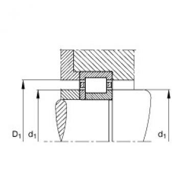 FAG Cylindrical roller bearings - NUP210-E-XL-TVP2