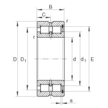 FAG Cylindrical roller bearings - SL185008-XL