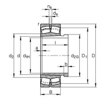 FAG Spherical roller bearings - 22326-E1-XL-K + AHX2326G