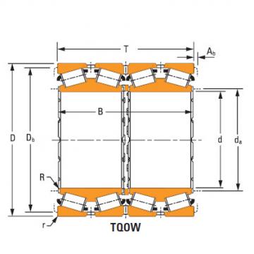 Hm256849dw Hm256810 Four-row tapered roller Bearings