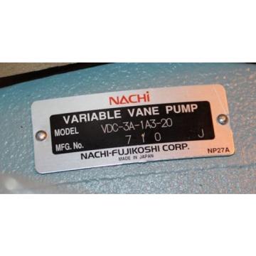 Nachi VDC-3A-1A3-20 Variable Vane Pump Hydraulic