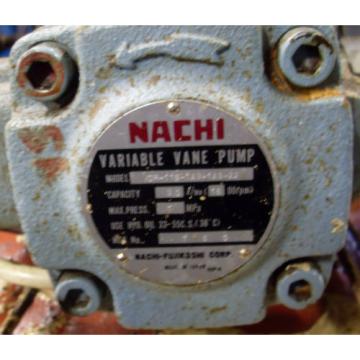 Nachi 2.2 kW 3HP Oil Hydraulic Unit 220V Nachi Pump VDR-11B-1A3-1A3-22 Used