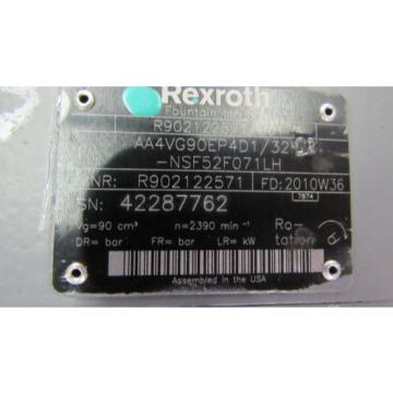 REXROTH R902122571/001 AA4VG90/32 AXIAL PISTON VARIABLE HYDRAULIC PUMP