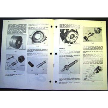 white Field Boss Tractors PVE19 Axial Piston Hydraulic Pump Service Instructions