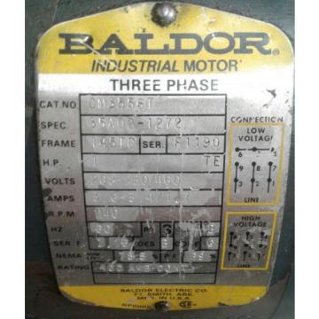 Baldor industrial motor CM3556T and Parker axial piston pump PAF-6RAA