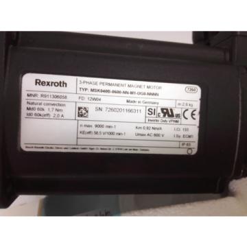 # Rexroth MSK060C-0600-NN-M1-UG0-NNNN Servo Motor R911306058