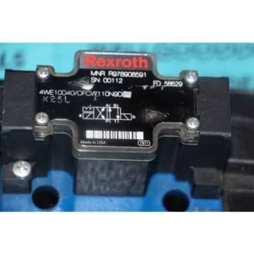 Rexroth 4WE10D40/OFCW110N9D Hydraulic Valve Directional Solenoid R978908591