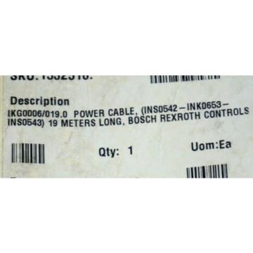 REXROTH INDRAMAT IKG0006/019.0 CABLE ASSEMBLY