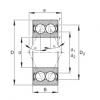 FAG Angular contact ball bearings - 3000-B-2RS-TVH