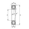 FAG Spindle bearings - B7009-C-2RSD-T-P4S