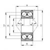 FAG Angular contact ball bearings - 3317-M