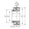 FAG Spherical roller bearings - 23030-E1A-XL-K-M + H3030