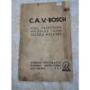 @CAV-Bosch Fuel Injection Nozzles &amp; Nozzle Holders S &amp; T Instruction BooK@