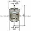 BOSCH Fuel Filter Petrol Injection Fits FORD Mondeo Mk III B5Y BWY 1.8-3.0L 00-