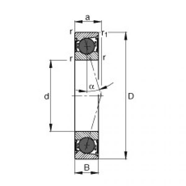 FAG Spindle bearings - HCB7004-C-2RSD-T-P4S #1 image