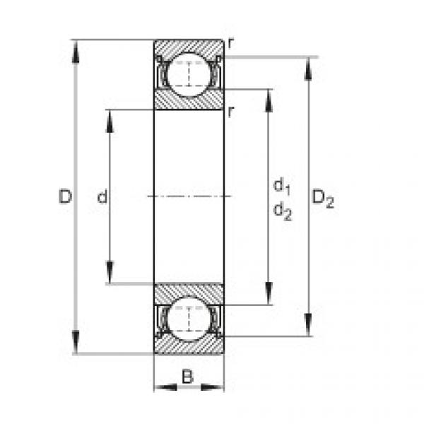 FAG Deep groove ball bearings - 6005-2Z #1 image