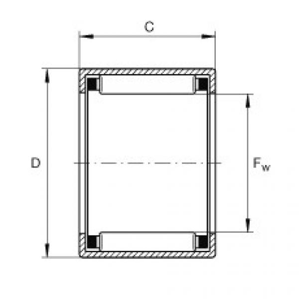 FAG Drawn cup needle roller bearings with open ends - SCE118 #1 image