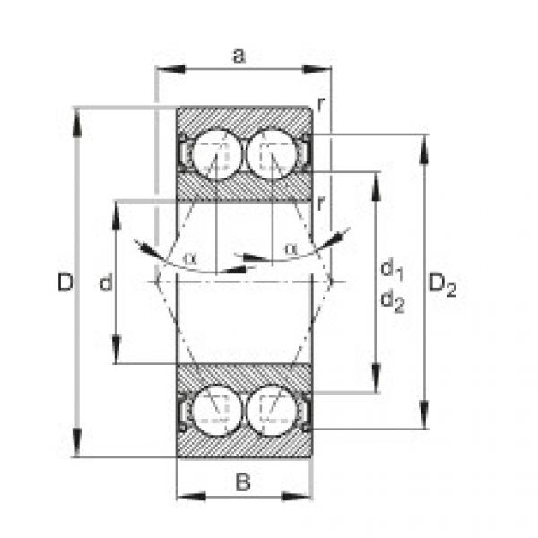 FAG Angular contact ball bearings - 30/5-B-2RSR-TVH #1 image