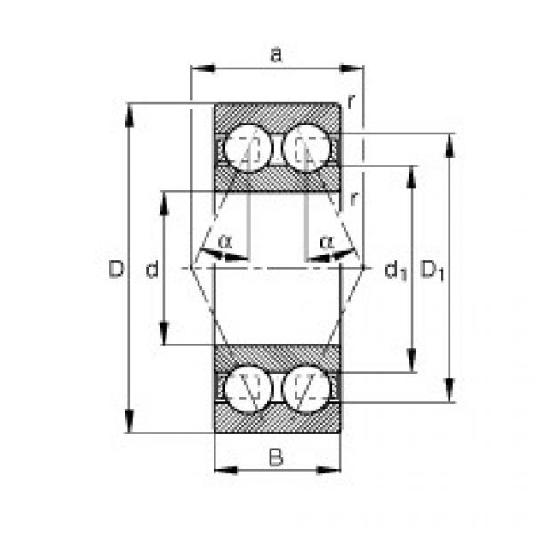 FAG Angular contact ball bearings - 3314-BD-XL-TVH #1 image