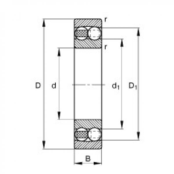 FAG Self-aligning ball bearings - 1222-M #1 image