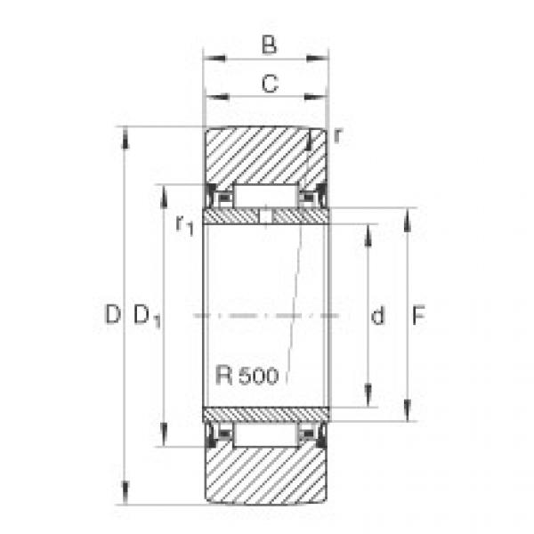 FAG Yoke type track rollers - NA2205-2RSR #1 image