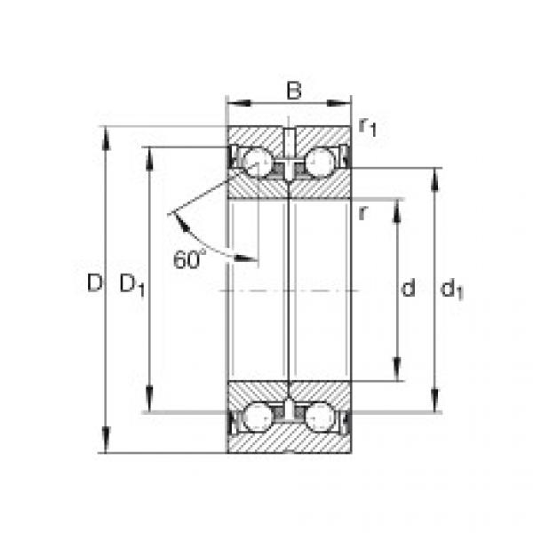 FAG Axial angular contact ball bearings - ZKLN5090-2RS-XL #1 image