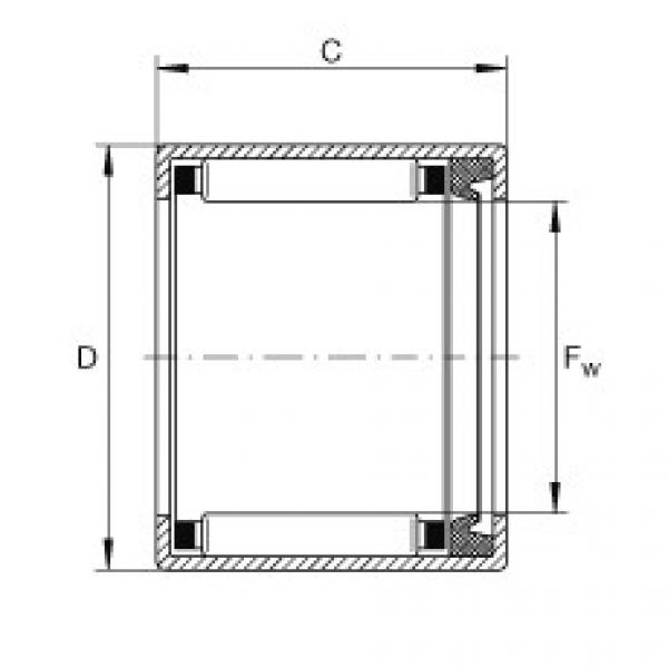 FAG Drawn cup needle roller bearings with open ends - SCE1211-P #1 image