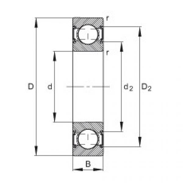 FAG Deep groove ball bearings - 6308-C-2HRS #1 image