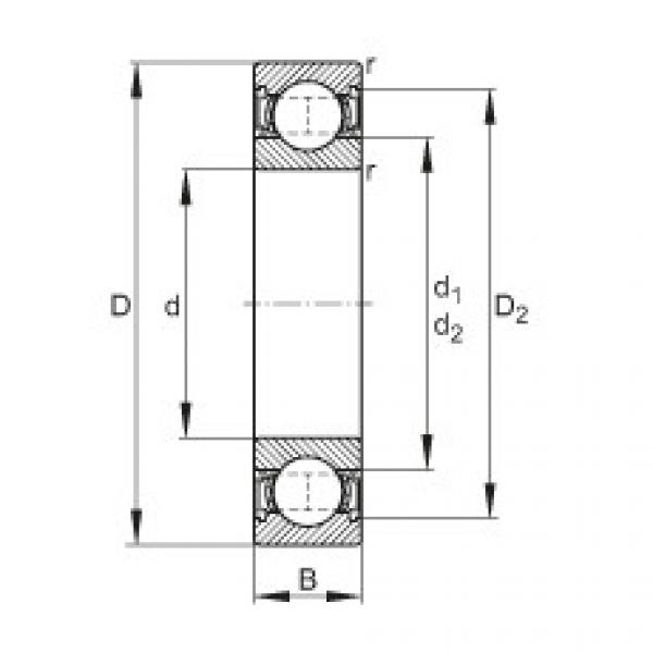 FAG Deep groove ball bearings - 6034-2RSR #1 image