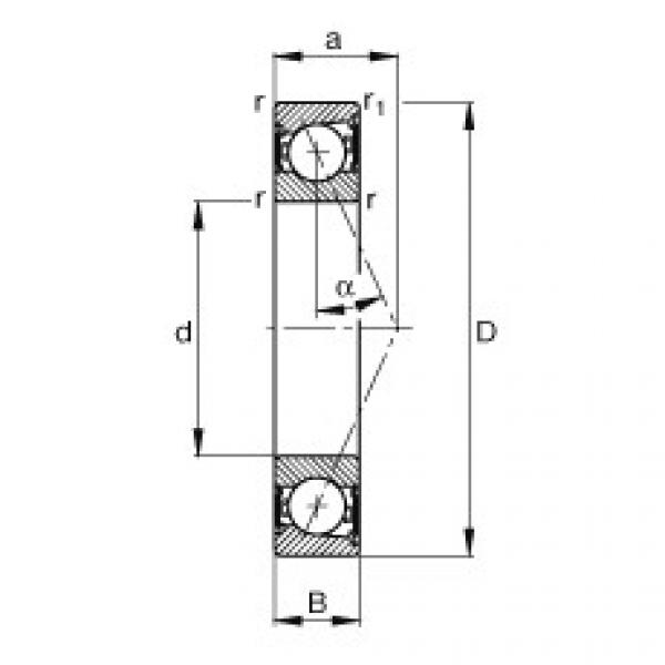 FAG Spindle bearings - B7004-E-2RSD-T-P4S #1 image