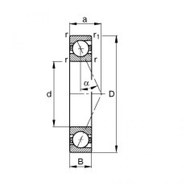 FAG Spindle bearings - B7208-E-T-P4S #1 image