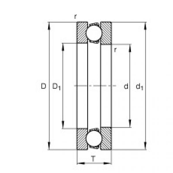 FAG Axial deep groove ball bearings - 51138-MP #1 image