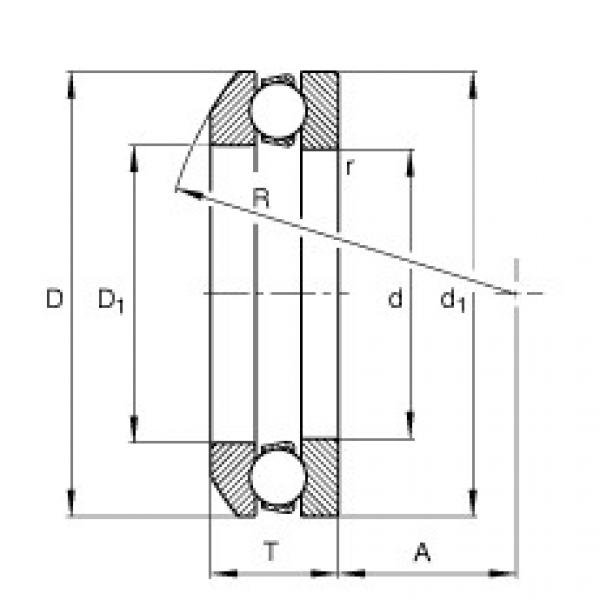 FAG Axial deep groove ball bearings - 53216 + U216 #2 image