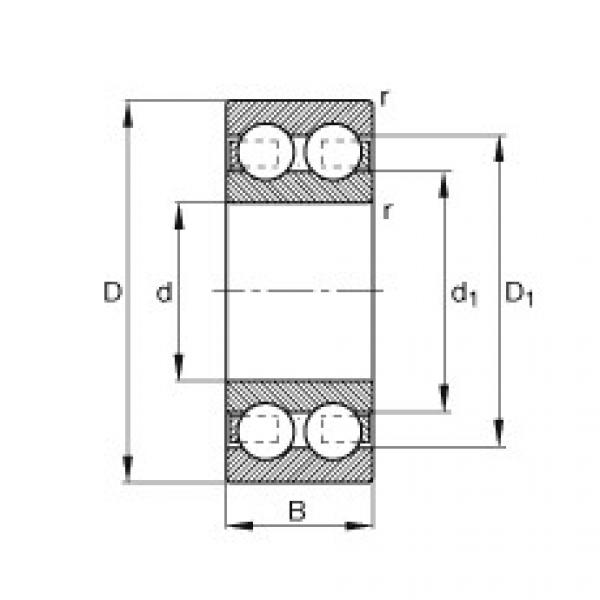 FAG Deep groove ball bearings - 4313-B-TVH #1 image