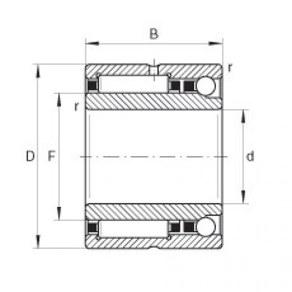 FAG Needle roller/angular contact ball bearings - NKIA5914-XL #1 image