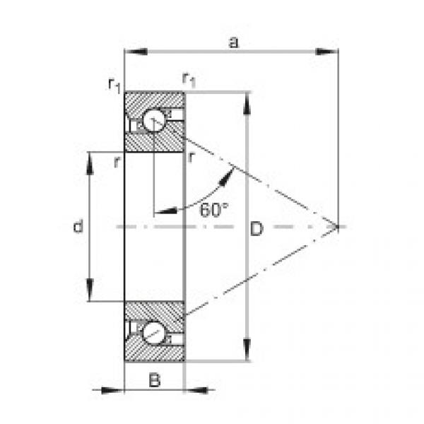 FAG Axial angular contact ball bearings - 7602025-TVP #1 image