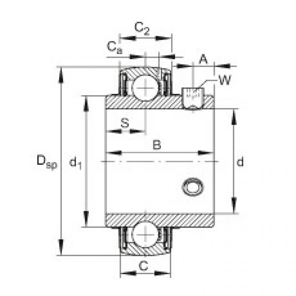 FAG Radial insert ball bearings - UC209 #1 image